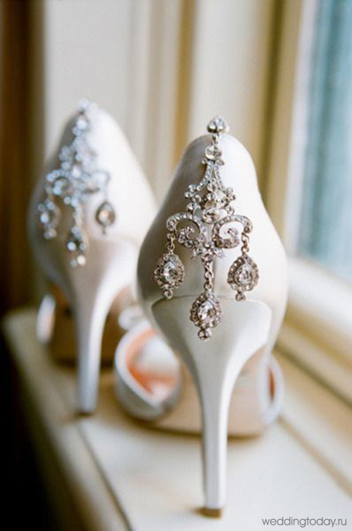Белые женские туфли на свадьбу