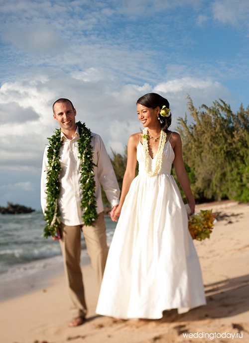 Оформление свадьбы в гавайском стиле: гавайская вечеринка