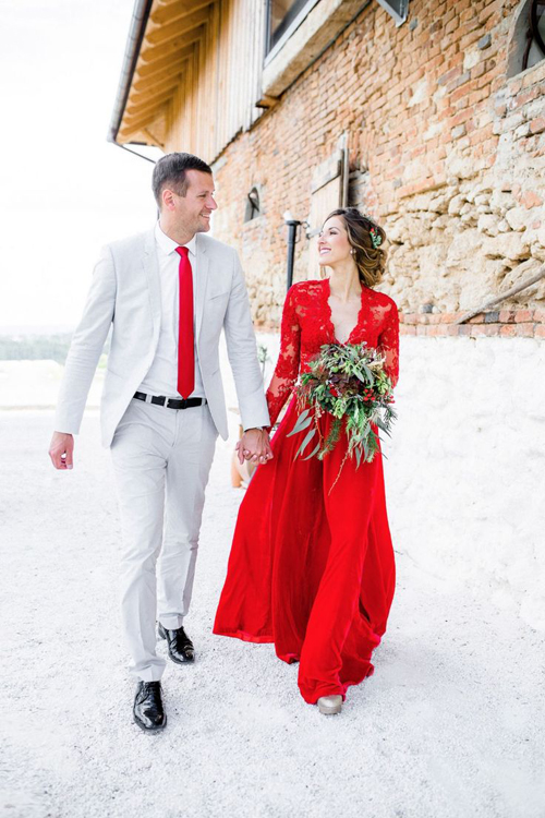 red-wedding-dresses-couple
